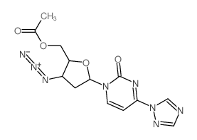 [(2S,3S,5R)-3-azido-5-[2-oxo-4-(1,2,4-triazol-1-yl)pyrimidin-1-yl]oxolan-2-yl]methyl acetate Structure