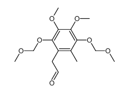 2-[3,4-dimethoxy-2,5-bis(methoxymethoxy)-6-methylphenyl]ethanal结构式
