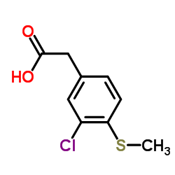 [3-Chloro-4-(methylsulfanyl)phenyl]acetic acid Structure