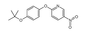 2-[4-[(2-methylpropan-2-yl)oxy]phenoxy]-5-nitropyridine Structure