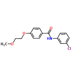 N-(3-Chlorophenyl)-4-(2-methoxyethoxy)benzamide结构式