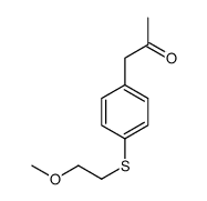 1-[4-(2-methoxyethylsulfanyl)phenyl]propan-2-one结构式