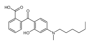 o-[4-(N-Hexyl-N-methylamino)-2-hydroxybenzoyl]benzoic acid结构式