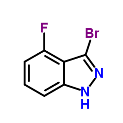 3-溴-4-氟-1H-吲唑结构式