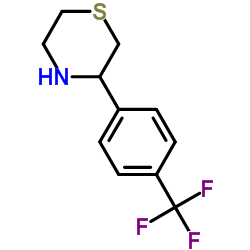3-[4-(TRIFLUOROMETHYL)PHENYL] THIOMORPHOLINE Structure