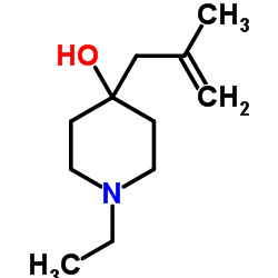 1-Ethyl-4-(2-methyl-2-propen-1-yl)-4-piperidinol Structure