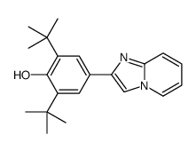 2,6-ditert-butyl-4-imidazo[1,2-a]pyridin-2-ylphenol结构式