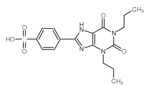 1,3-二丙基-8-p-硫化苯基黄嘌呤结构式