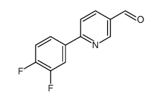 6-(3,4-二氟苯基)烟醛结构式