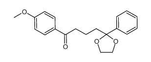 1-(4-methoxyphenyl)-4-(2-phenyl[1,3]dioxolan-2-yl)butan-1-one结构式