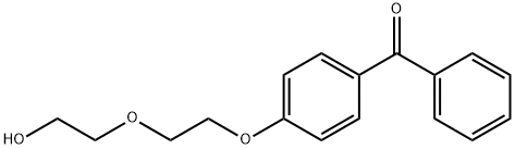 4-羟乙烯基氧基乙烯氧基二苯甲酮结构式