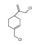 (4S)-1-(chloromethyl)-4-(3-chloroprop-1-en-2-yl)cyclohexene Structure
