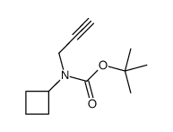 tert-butyl N-cyclobutyl-N-prop-2-ynylcarbamate Structure