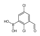 (2,5-dichloro-3-formylphenyl)boronic acid Structure