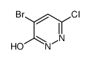 4-溴-6-氯吡嗪-3(2H)-酮结构式