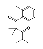 2,2,4-trimethyl-1-(2-methylphenyl)pentane-1,3-dione Structure