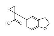 1-(2,3-dihydrobenzofuran-5-yl)cyclopropanecarboxylic acid结构式