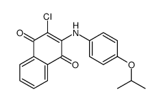 1,4-NAPHTHOQUINONE, 2-CHLORO-3-(P-ISOPROPOXYANILINO)-结构式