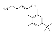 N-(2-氨基乙基)-4-(1,1-二甲基乙基)-2,6-二甲基苯乙酰胺结构式