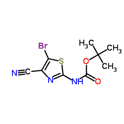 N-Boc-2-氨基-5-溴噻唑-4-甲腈图片