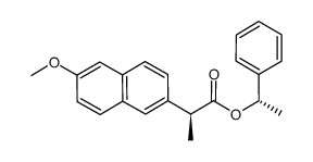 1-phenylethyl 2-(6-methoxynaphthalen-2-yl)propionate结构式