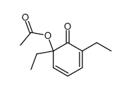 6-acetoxy-2,6-diethyl-cyclohexa-2,4-dienone Structure