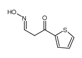 3-oxo-3-thiophen-2-yl-propionaldehyde oxime结构式