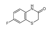 7-fluoro-4H-1,4-benzothiazin-3-one结构式