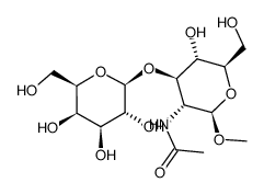 Methyl 2-Acetamido-2-deoxy-3-O-(b-D-galactopyranosyl)-b-D-glucopyranoside Structure