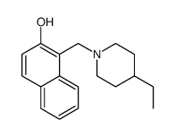 1-[(4-ethylpiperidin-1-yl)methyl]naphthalen-2-ol Structure