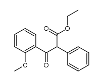 3-(2-methoxy-phenyl)-3-oxo-2-phenyl-propionic acid ethyl ester结构式