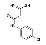 3-氨基-N-(4-氯本基)-3-硫氧代丙酰胺结构式