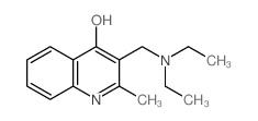 3-(diethylaminomethyl)-2-methyl-1H-quinolin-4-one结构式