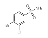 4-Bromo-3-chlorobenzenesulfonamide结构式