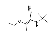 2-(tert-butylamino)-3-ethoxybut-2-enenitrile Structure