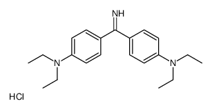 4,4'-Carbonimidoylbis(N,N-diethylaniline) hydrochloride (1:1) Structure
