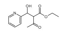 2-(hydroxy-[2]pyridyl-methyl)-acetoacetic acid ethyl ester Structure