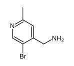 (5-bromo-2-methylpyridin-4-yl)methanamine Structure