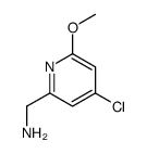 (4-chloro-6-methoxypyridin-2-yl)methanamine Structure
