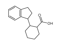 2-(1-indanyl)cyclohexancarboxylic acid Structure