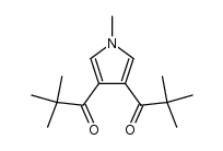 1,1'-(1-methyl-1H-pyrrole-3,4-diyl)bis(2,2-dimethyl-1-propanone) Structure