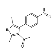 Methyl[2,5-dimethyl-4-(4-nitrophenyl)-3-pyrrolyl]keton结构式