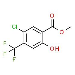 5-氯-2-羟基-4-三氟甲基苯甲酸甲酯结构式