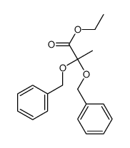 ethyl 2,2-bis(phenylmethoxy)propanoate结构式