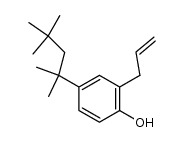 2-Allyl-4-(1,1,3,3-tetramethyl-butyl)-phenol Structure