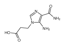 3-(5-Amino-4-aminocarbonylimidazol-1-yl)propanoic acid Structure