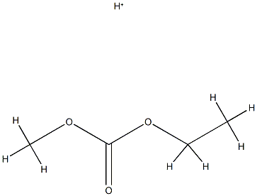 Carbonic acid,ethyl methyl ester,conjugate monoacid (9CI)结构式