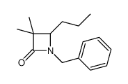 1-benzyl-3,3-dimethyl-4-propylazetidin-2-one Structure