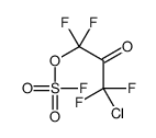 1-chloro-1,1,3,3-tetrafluoro-3-fluorosulfonyloxy-2-oxopropane结构式