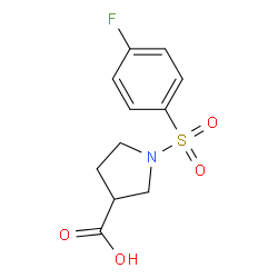1-((4-氟苯基)磺酰基)吡咯烷-3-羧酸图片